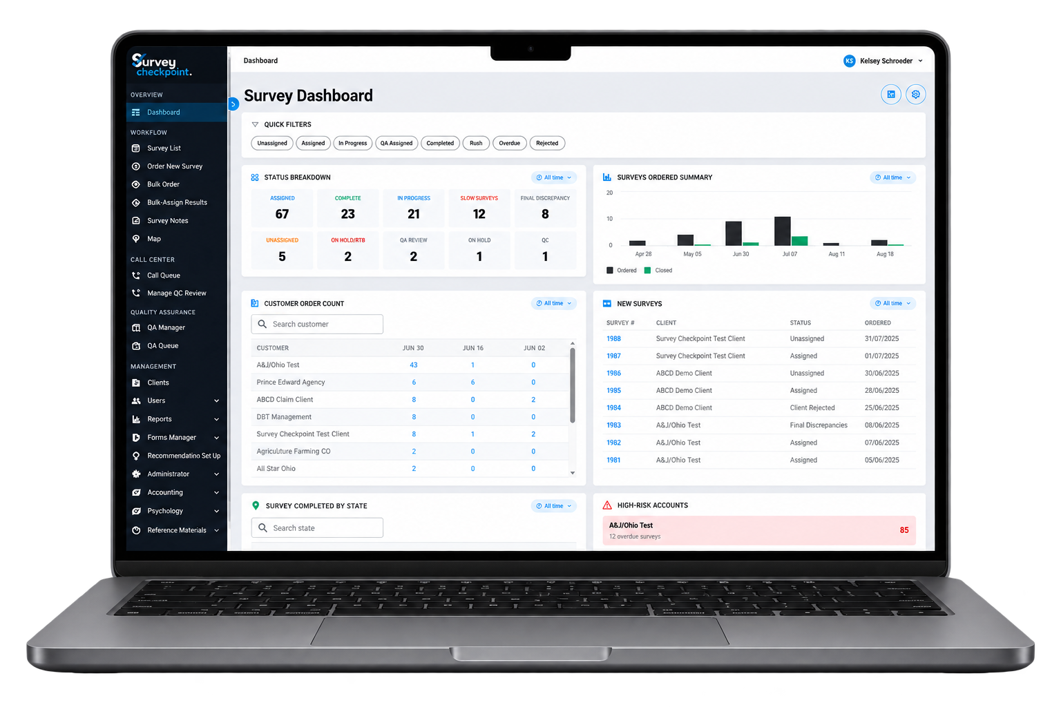 Survey Checkpoint desktop application