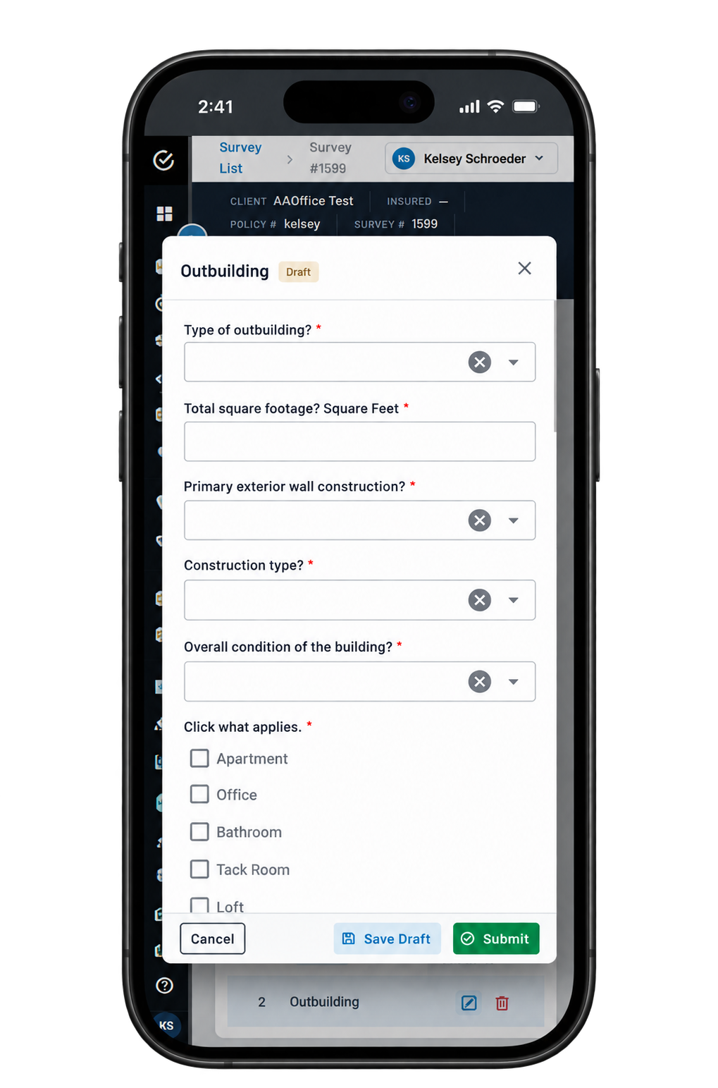 Survey Checkpoint mobile application